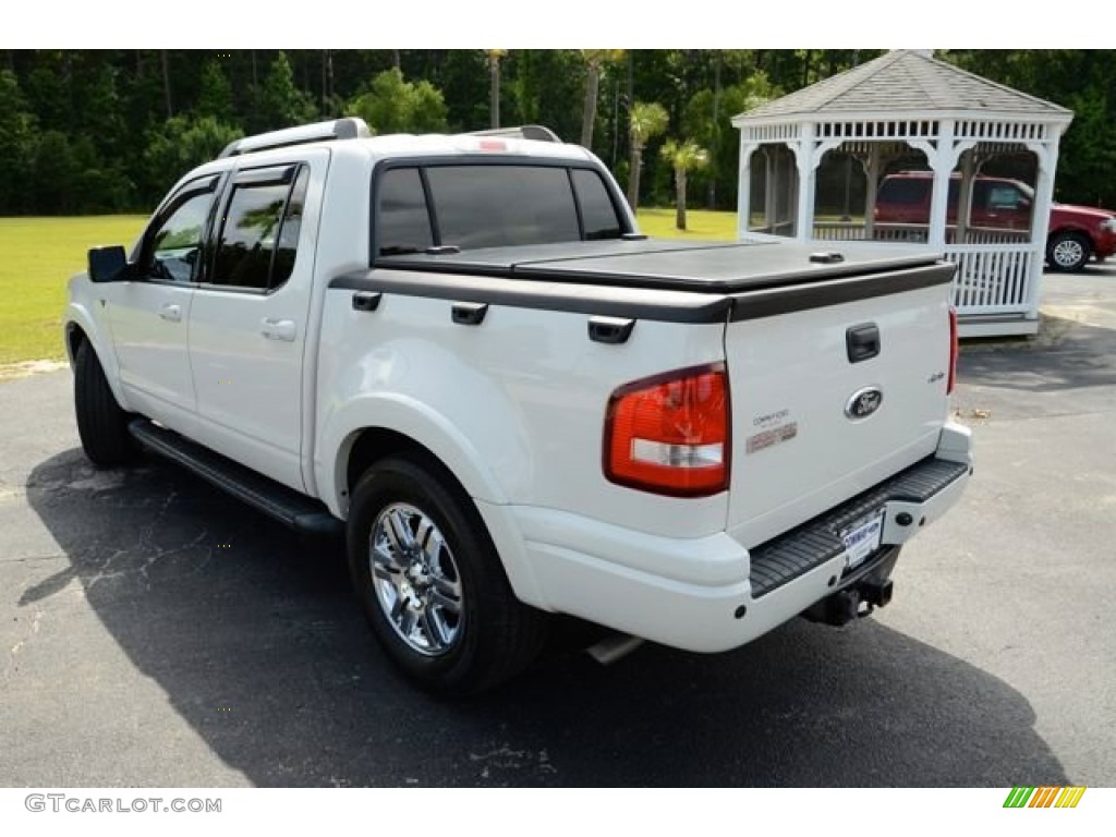 2008 Explorer Sport Trac Limited 4x4 - White Suede / Dark Charcoal photo #9