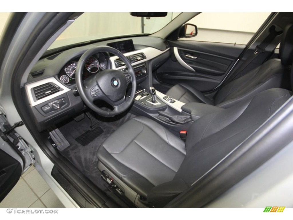 Black Interior 2012 BMW 3 Series 328i Sedan Photo #82096478