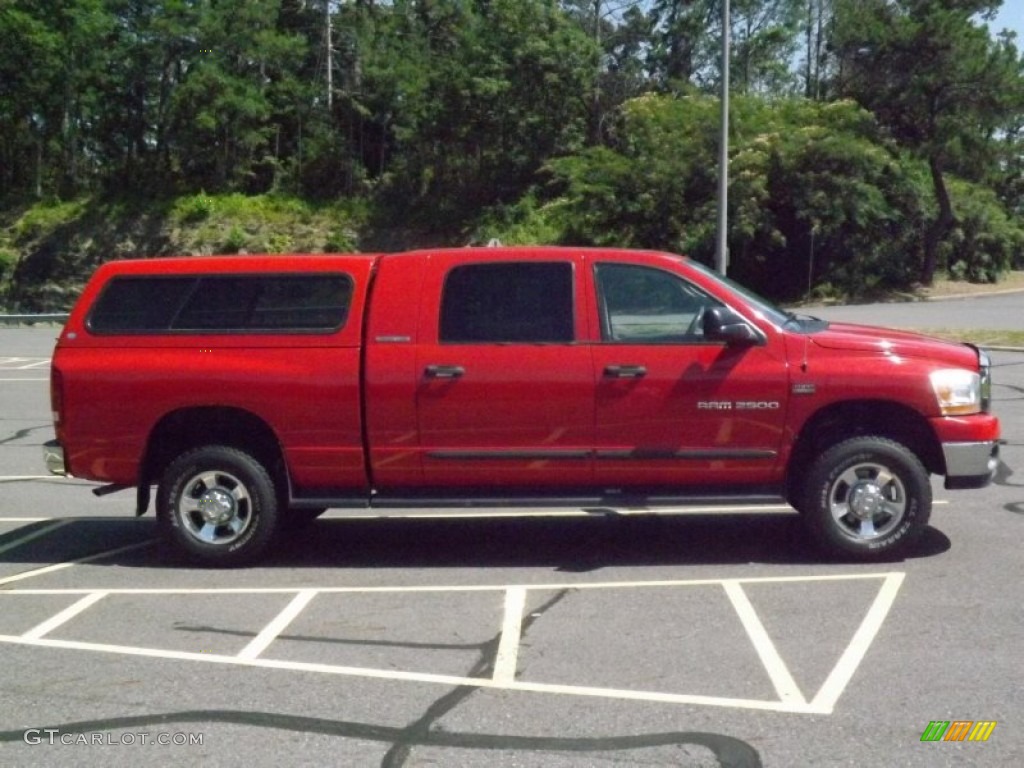 Flame Red 2006 Dodge Ram 2500 SLT Mega Cab 4x4 Exterior Photo #82097081