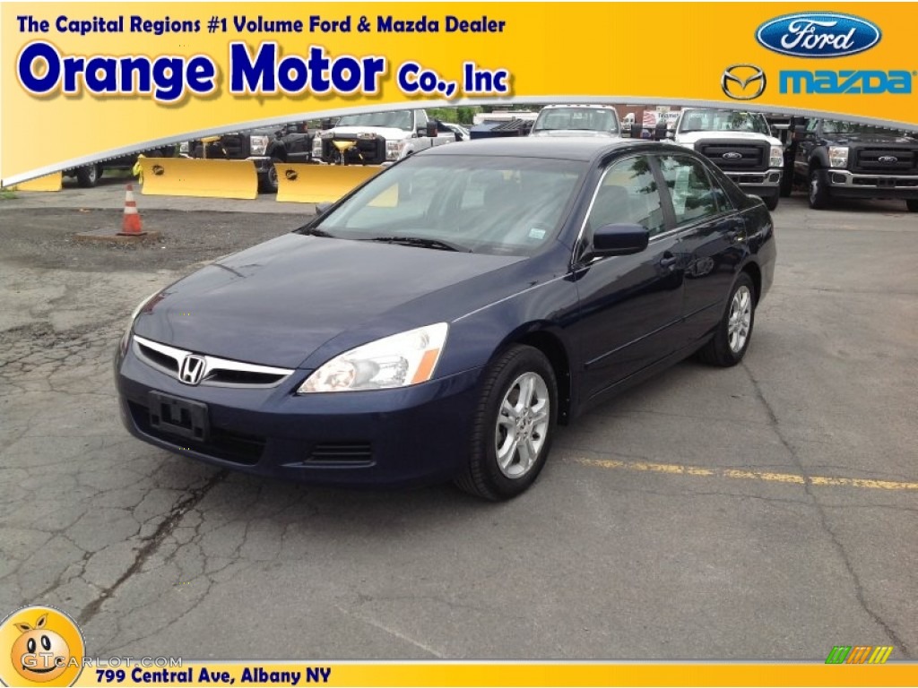 2006 Accord SE Sedan - Royal Blue Pearl / Gray photo #1