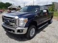 2013 Blue Jeans Metallic Ford F350 Super Duty XLT Crew Cab 4x4  photo #4