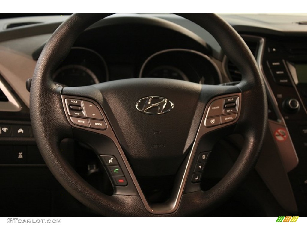 2013 Hyundai Santa Fe Sport AWD Gray Steering Wheel Photo #82099114