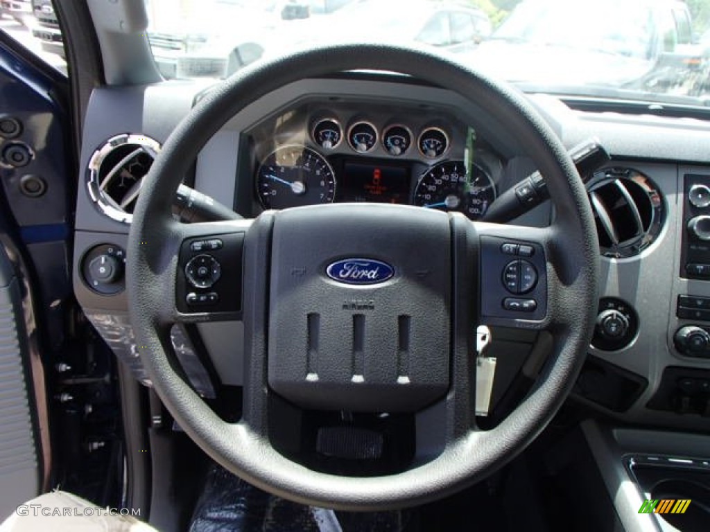 2013 Ford F350 Super Duty XLT Crew Cab 4x4 Steel Steering Wheel Photo #82099372