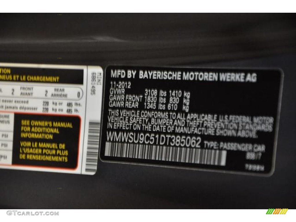 2013 Cooper John Cooper Works GP - Thunder Grey Metallic / GP Recaro Sport Black/Dinamica photo #25