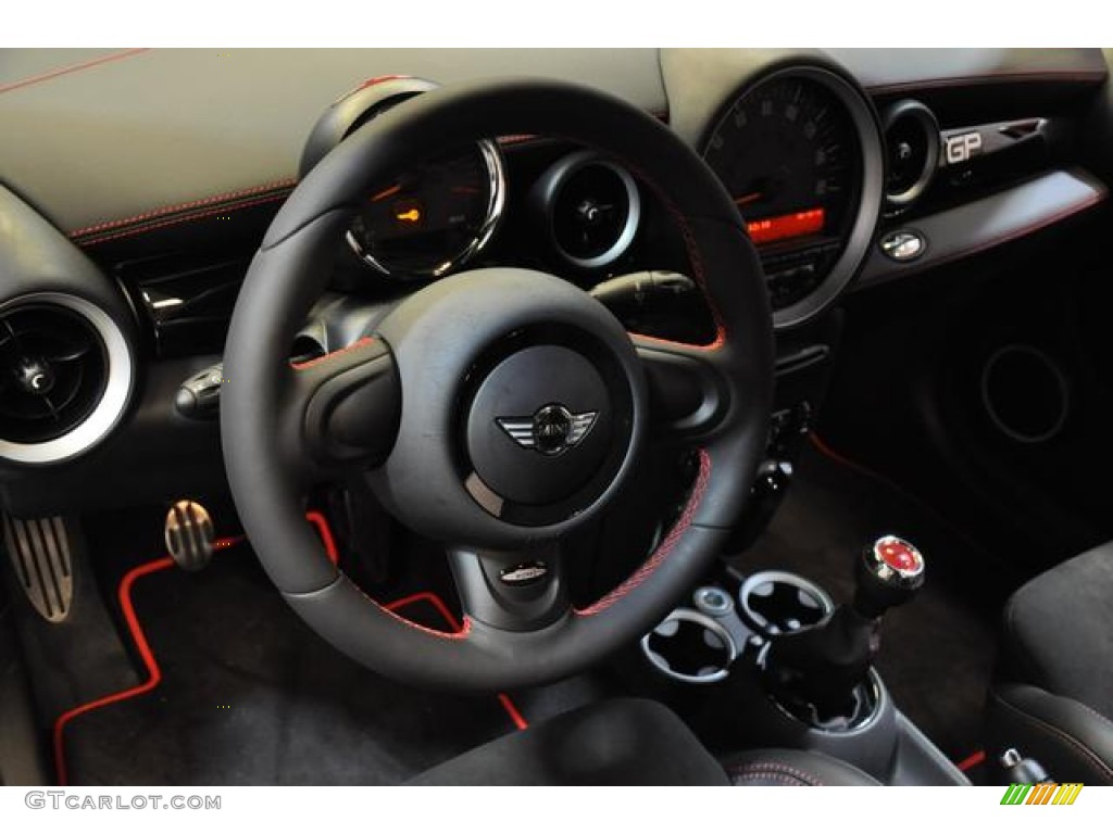 2013 Cooper John Cooper Works GP - Thunder Grey Metallic / GP Recaro Sport Black/Dinamica photo #27