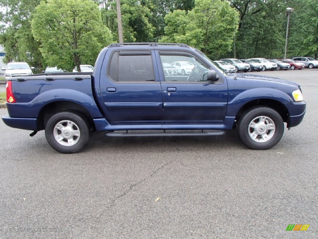 Dark Blue Pearl Metallic 2004 Ford Explorer Sport Trac XLT Exterior Photo #82100294