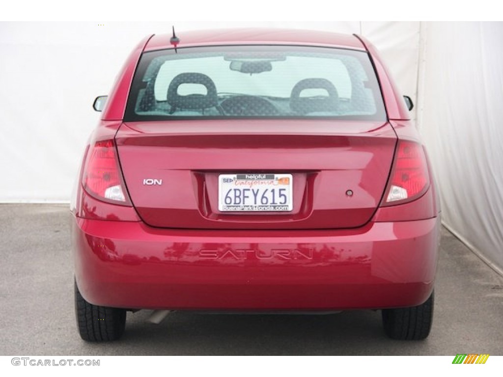 2007 ION 2 Sedan - Berry Red / Gray photo #9