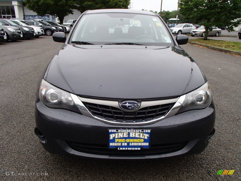 2009 Impreza 2.5i Sedan - Dark Gray Metallic / Carbon Black photo #2