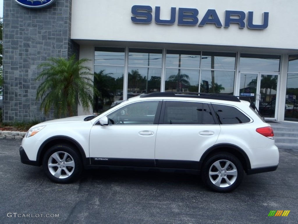 Satin White Pearl 2013 Subaru Outback 2.5i Premium Exterior Photo #82100868