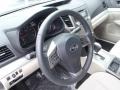 Ivory 2013 Subaru Outback 2.5i Premium Steering Wheel