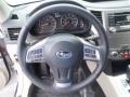Ivory 2013 Subaru Outback 2.5i Premium Steering Wheel