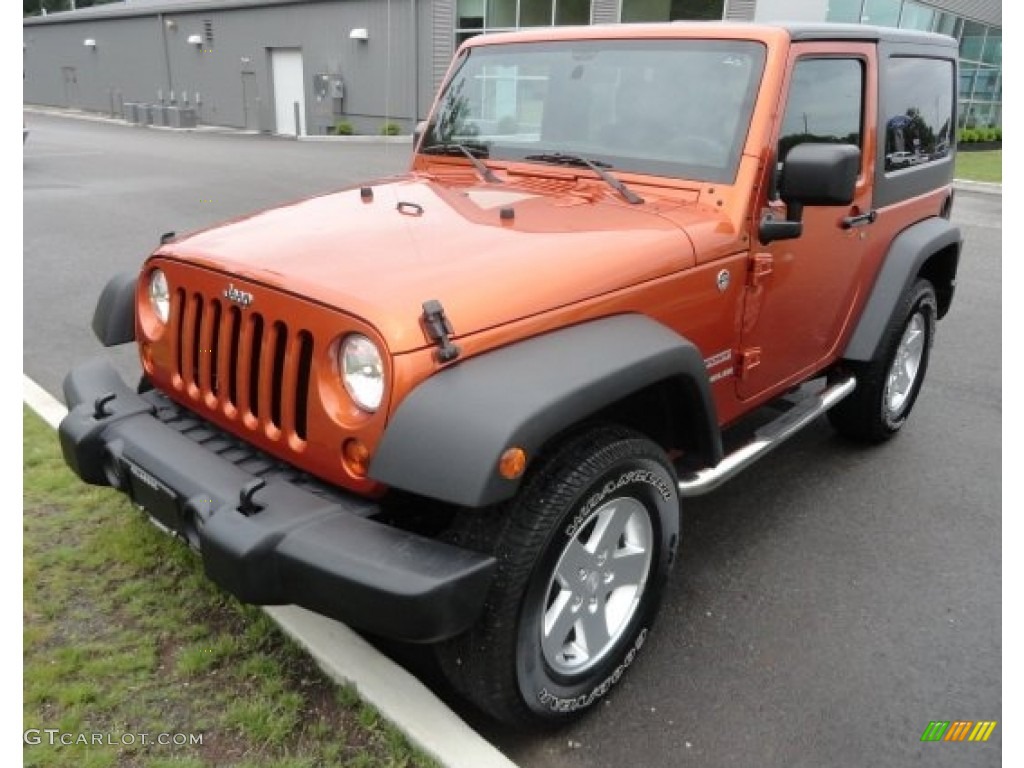 2011 Wrangler Sport S 4x4 - Mango Tango Pearl / Black photo #2