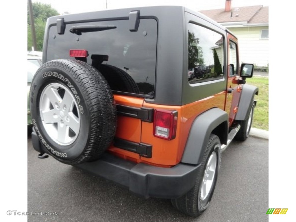 2011 Wrangler Sport S 4x4 - Mango Tango Pearl / Black photo #3