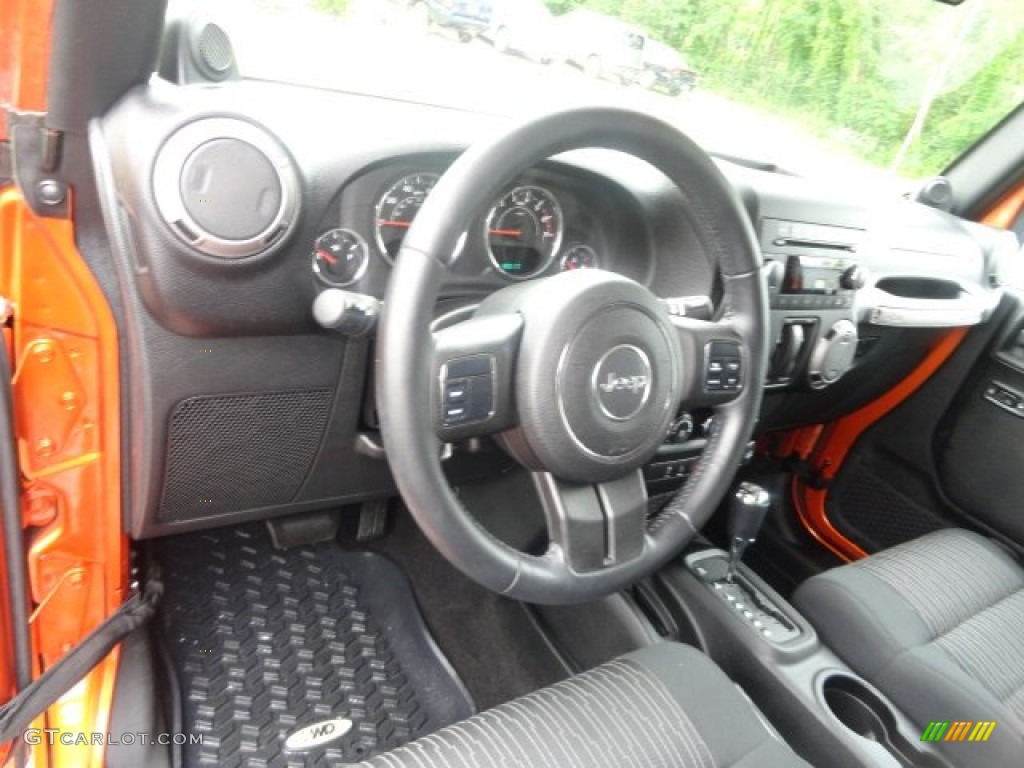 2011 Wrangler Sport S 4x4 - Mango Tango Pearl / Black photo #8