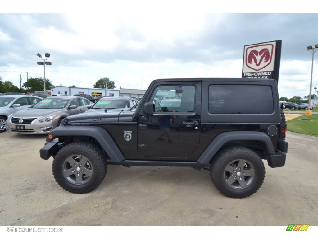 2011 Wrangler Rubicon 4x4 - Black / Black/Dark Saddle photo #2