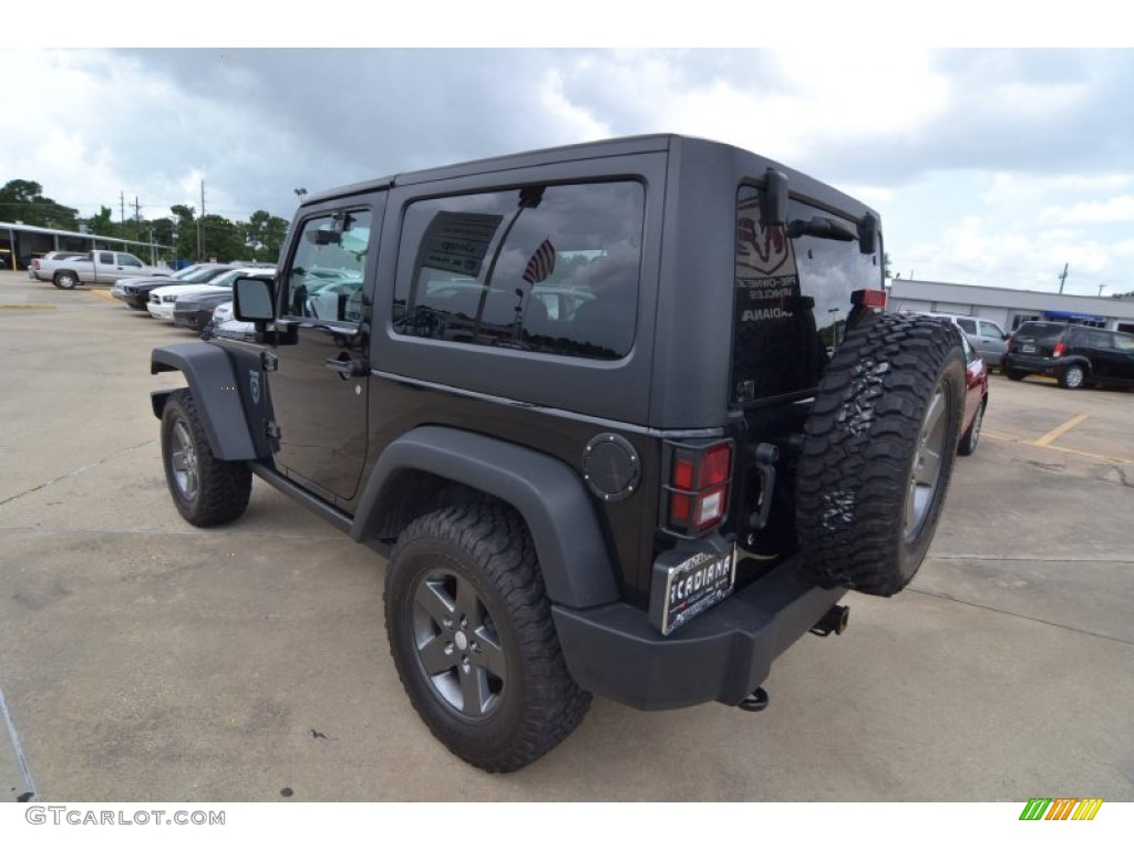 2011 Wrangler Rubicon 4x4 - Black / Black/Dark Saddle photo #3
