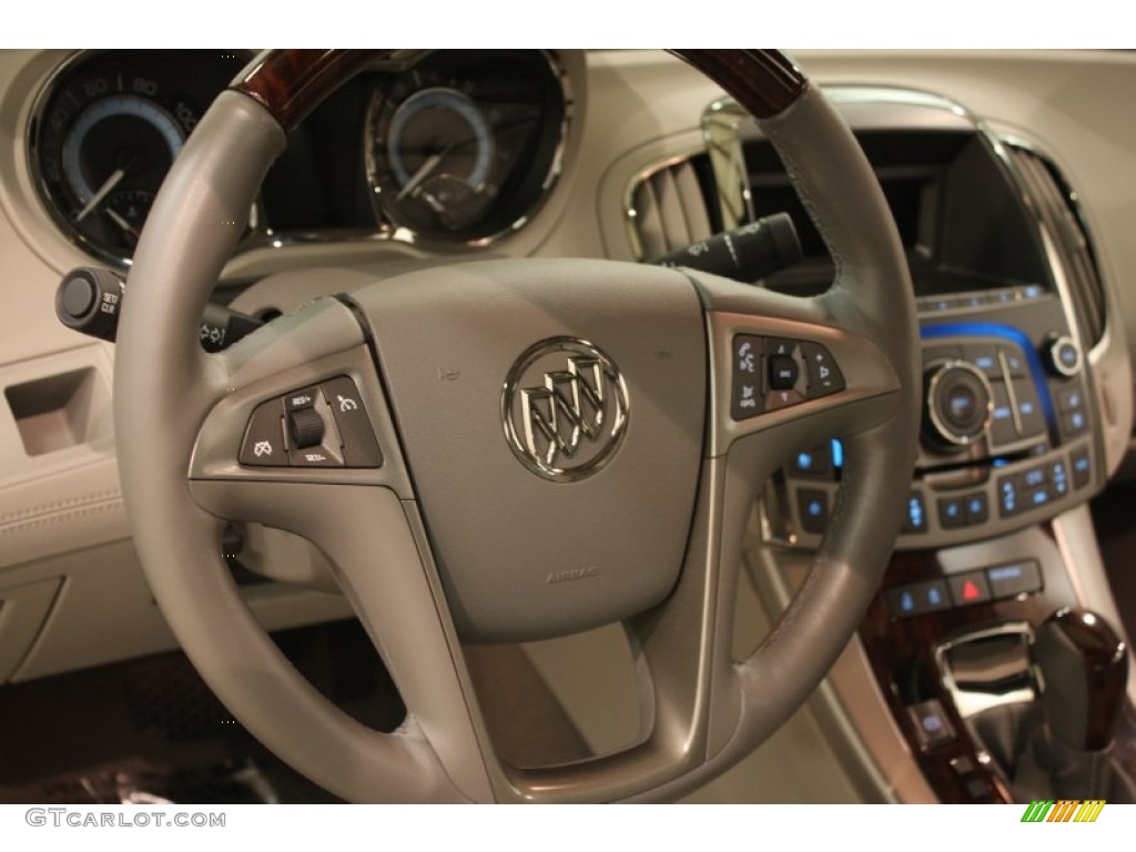 2011 Buick LaCrosse CXL Dark Titanium/Light Titanium Steering Wheel Photo #82102873