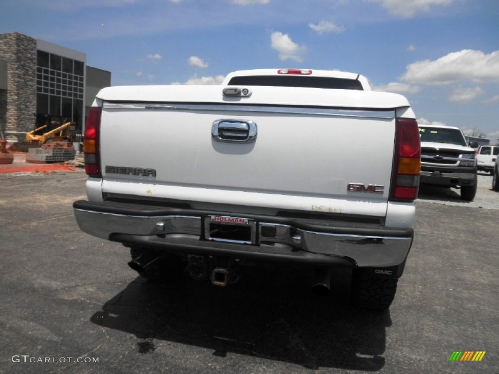 2003 Sierra 2500HD SLE Extended Cab 4x4 - Summit White / Dark Pewter photo #26