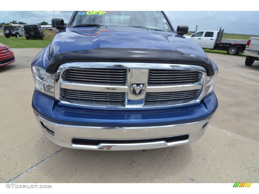 2011 Ram 1500 Big Horn Crew Cab 4x4 - Deep Water Blue Pearl / Dark Slate Gray/Medium Graystone photo #11