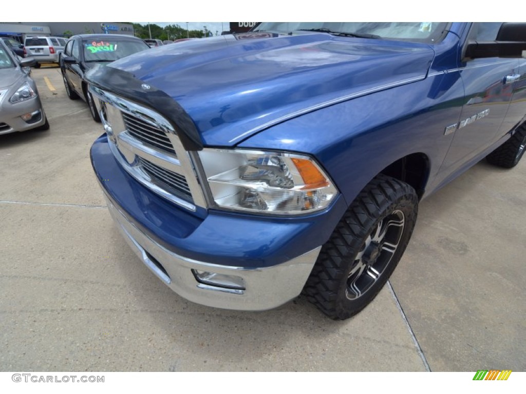 2011 Ram 1500 Big Horn Crew Cab 4x4 - Deep Water Blue Pearl / Dark Slate Gray/Medium Graystone photo #12