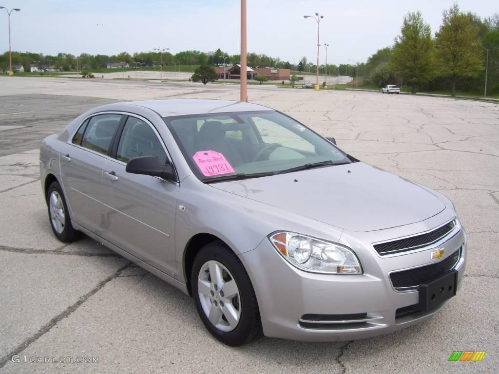 2008 Malibu LS Sedan - Silverstone Metallic / Titanium Gray photo #2