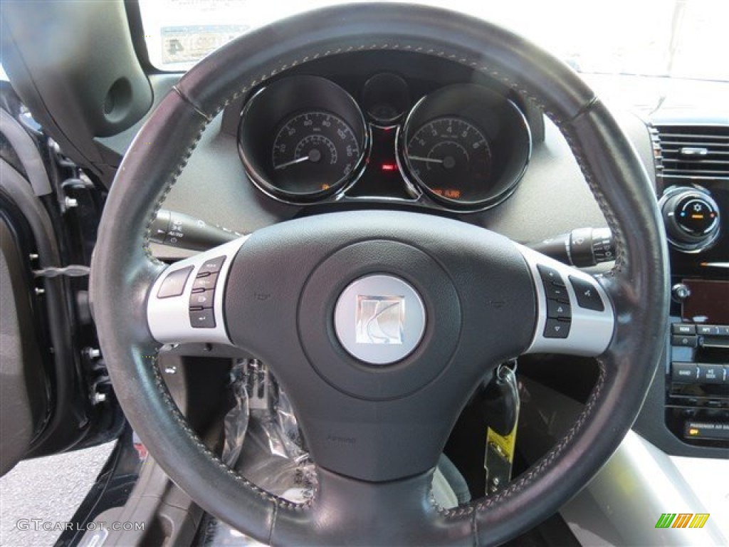 2007 Saturn Sky Roadster Tan Steering Wheel Photo #82106001
