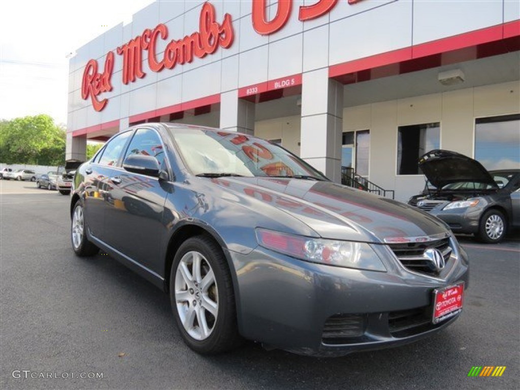 2004 TSX Sedan - Carbon Gray Pearl / Ebony photo #1