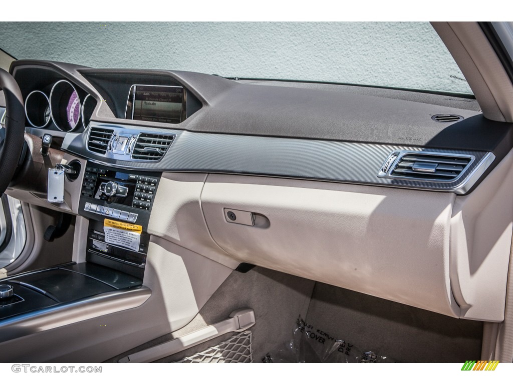 2014 Mercedes-Benz E 350 4Matic Sport Wagon Silk Beige/Espresso Brown Dashboard Photo #82108237