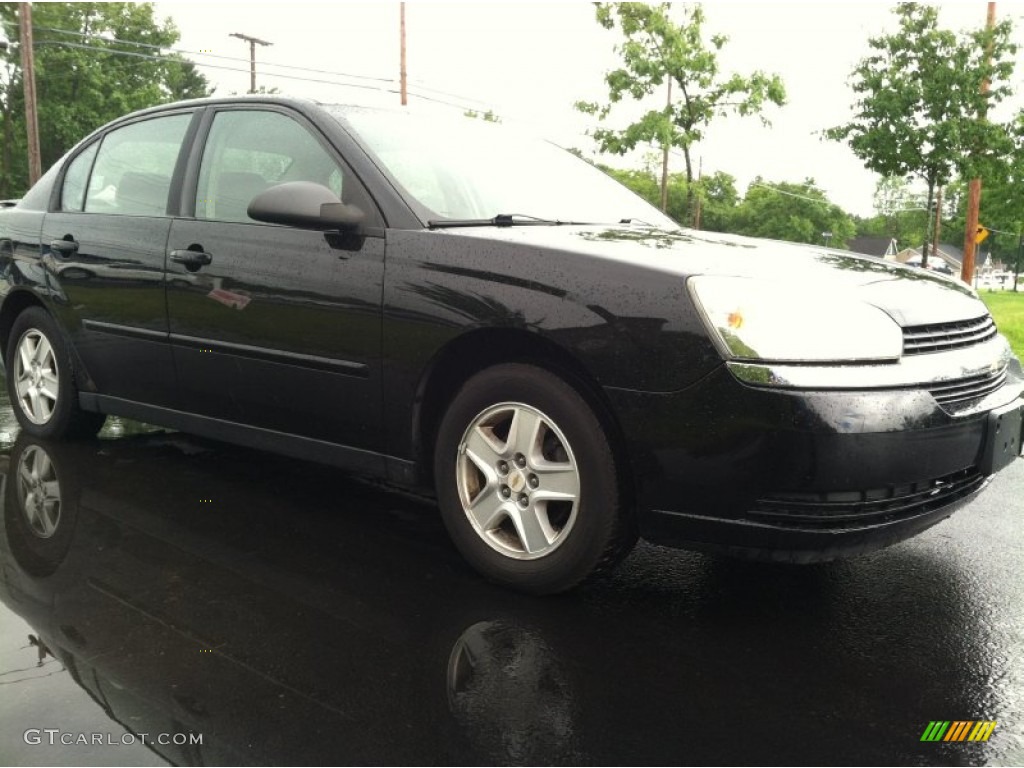 2005 Malibu LS V6 Sedan - Black / Gray photo #3
