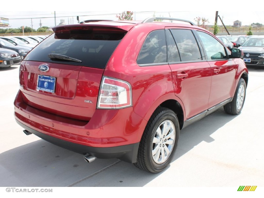 2007 Edge SEL Plus - Redfire Metallic / Charcoal Black photo #9