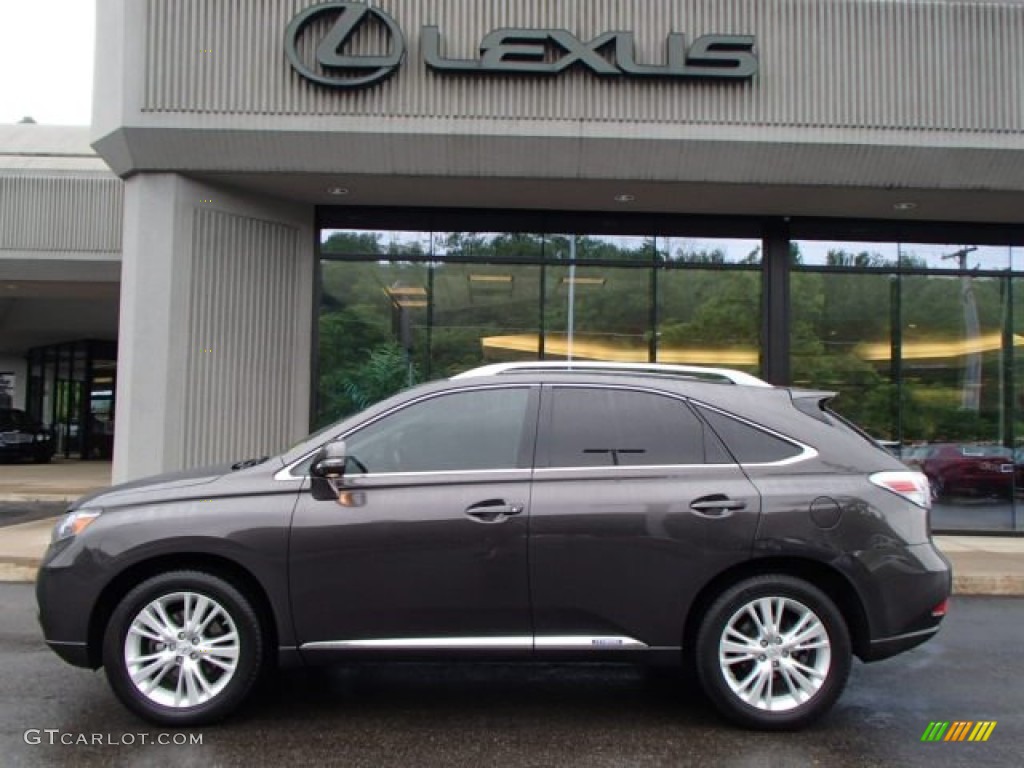 2010 RX 450h AWD Hybrid - Truffle Brown Mica / Black/Brown Walnut photo #2