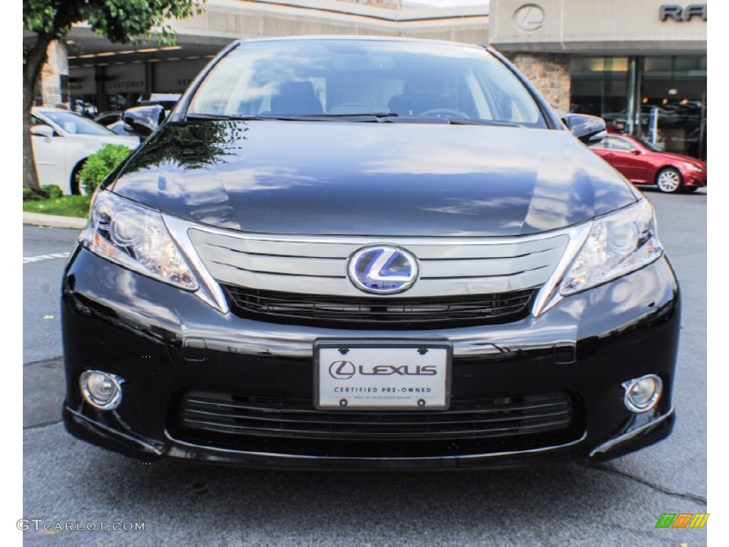 2010 HS 250h Hybrid Premium - Obsidian Black / Black photo #2