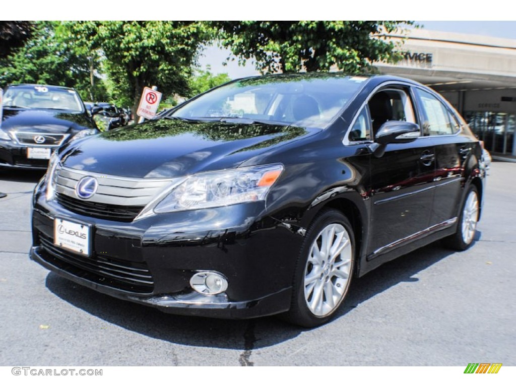 2010 HS 250h Hybrid Premium - Obsidian Black / Black photo #3