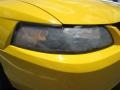 2004 Screaming Yellow Ford Mustang V6 Coupe  photo #3