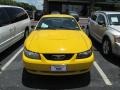 2004 Screaming Yellow Ford Mustang V6 Coupe  photo #4