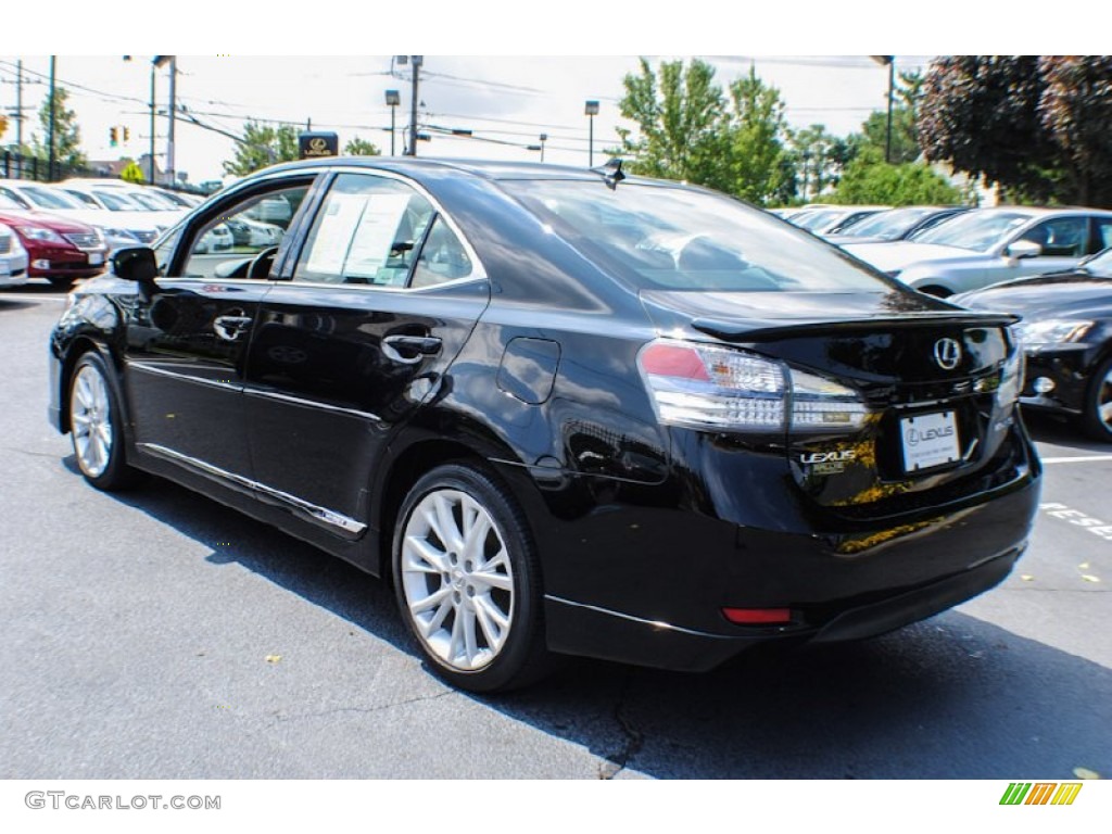 2010 HS 250h Hybrid Premium - Obsidian Black / Black photo #5