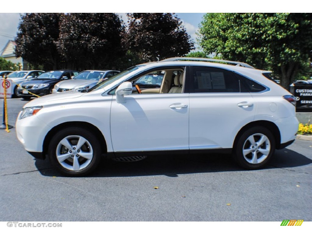 2010 RX 350 AWD - Starfire White Pearl / Parchment/Brown Walnut photo #4