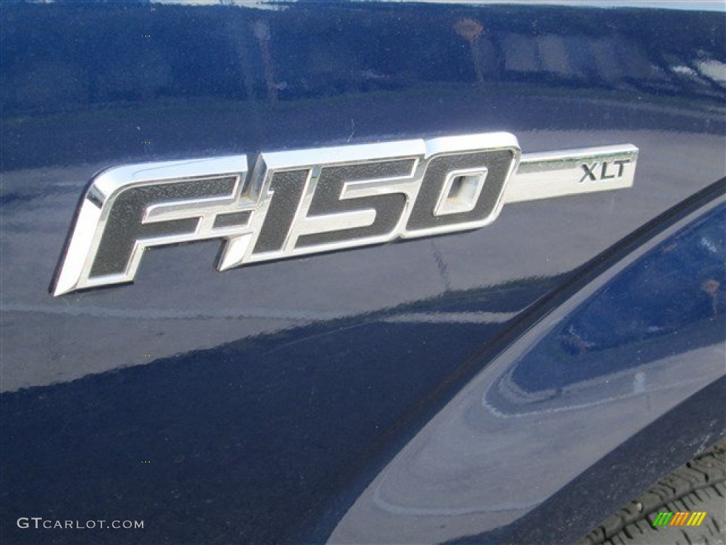 2011 F150 XLT SuperCab - Dark Blue Pearl Metallic / Steel Gray photo #2