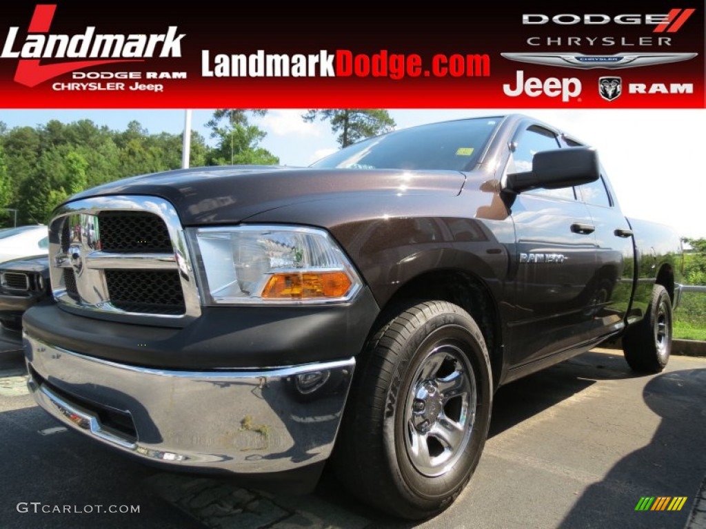2011 Ram 1500 ST Quad Cab - Rugged Brown Pearl / Dark Slate Gray/Medium Graystone photo #1