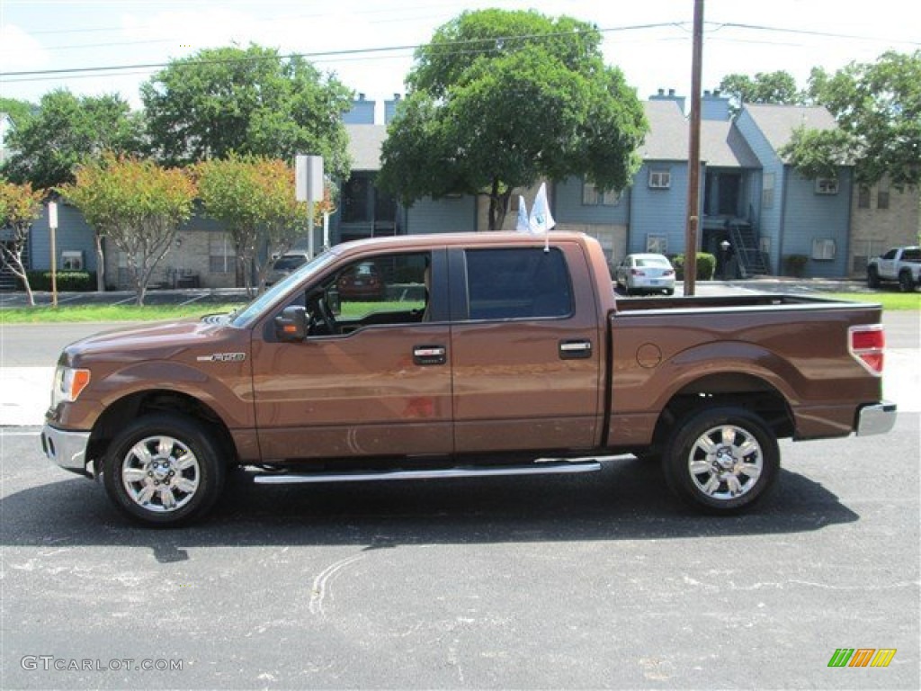 2011 F150 XLT SuperCrew - Golden Bronze Metallic / Pale Adobe photo #6