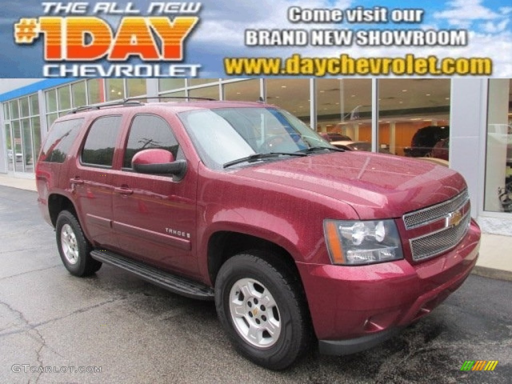 2008 Tahoe LT 4x4 - Deep Ruby Metallic / Ebony photo #1