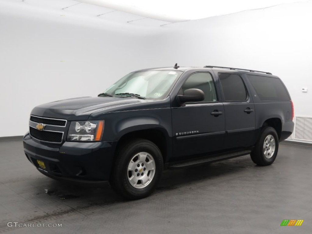 2009 Suburban LS - Dark Blue Metallic / Ebony photo #1