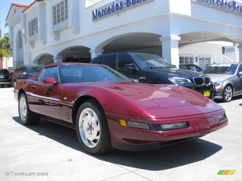 Ruby Red Metallic 1993 Chevrolet Corvette 40th Anniversary Convertible Exterior Photo #82117702