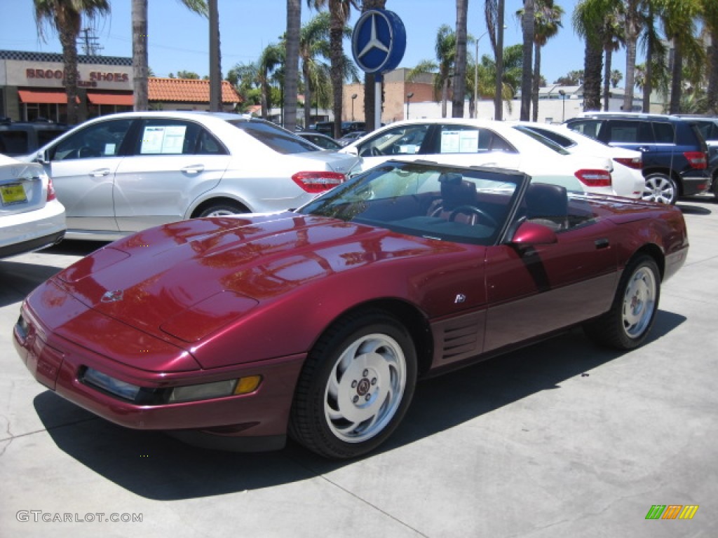 1993 Corvette 40th Anniversary Convertible - Ruby Red Metallic / Ruby Red photo #6