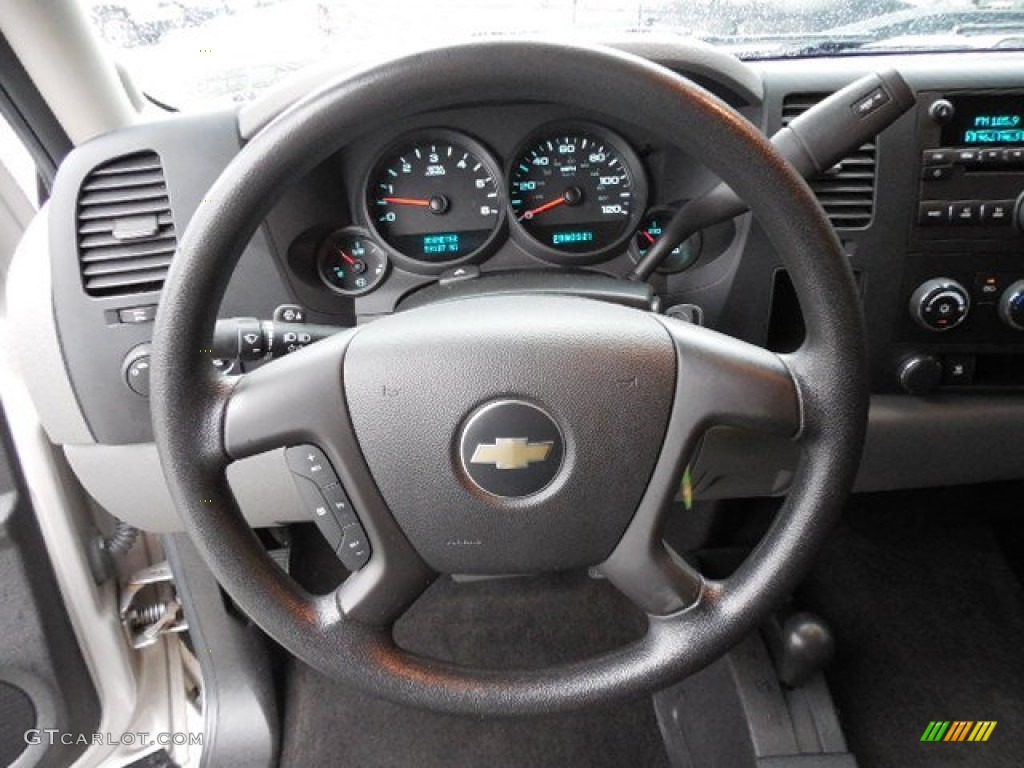 2009 Silverado 1500 LS Crew Cab 4x4 - Silver Birch Metallic / Dark Titanium photo #10