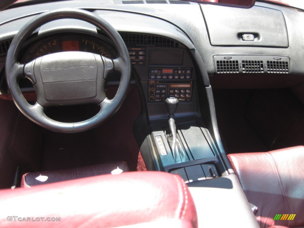 1993 Chevrolet Corvette 40th Anniversary Convertible Ruby Red Dashboard Photo #82118150