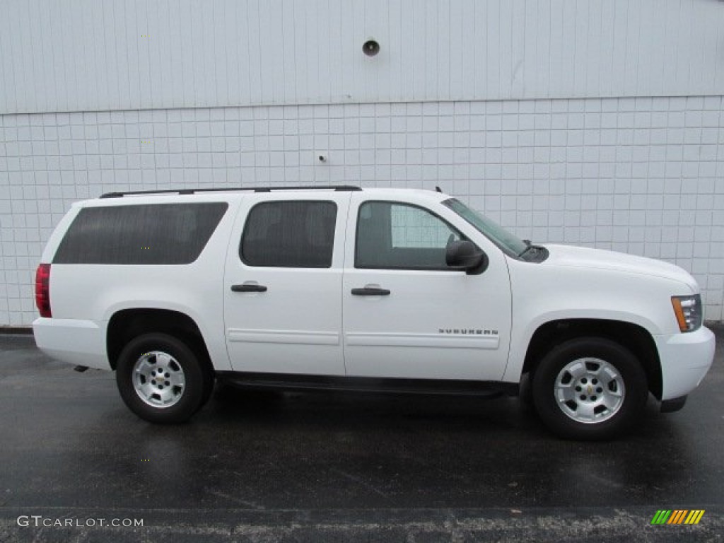 2010 Suburban LS 4x4 - Summit White / Ebony photo #2