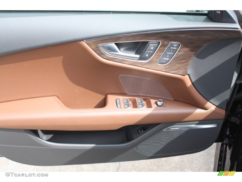 2013 A7 3.0T quattro Prestige - Havanna Black Metallic / Nougat Brown photo #12