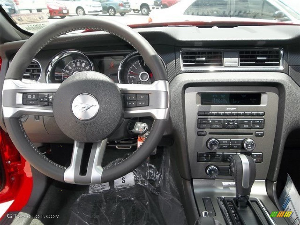 2014 Ford Mustang GT/CS California Special Coupe California Special Charcoal Black/Miko Suede Dashboard Photo #82118961