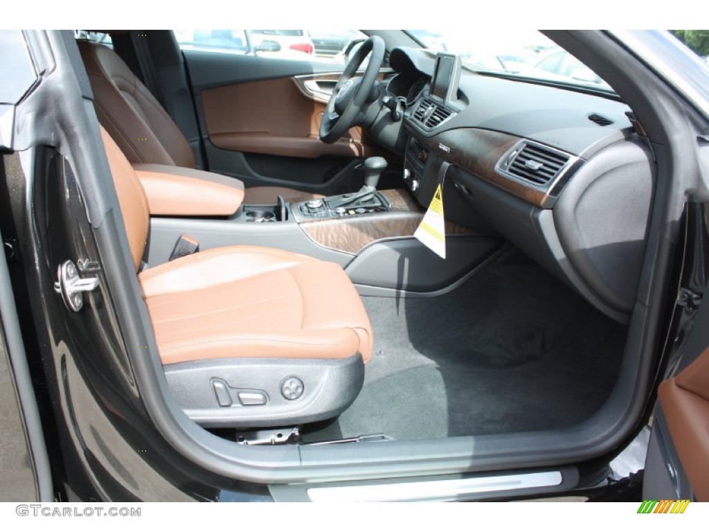 2013 A7 3.0T quattro Prestige - Havanna Black Metallic / Nougat Brown photo #38